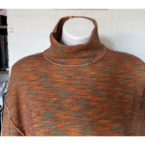 We The Free Sunny Days Oversized Turtleneck Sweater L Boho Artsy Vintage Revival - Picture 6 of 9